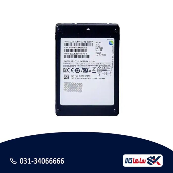 هارد سرور Samsung PM164 3a 960GB SSD