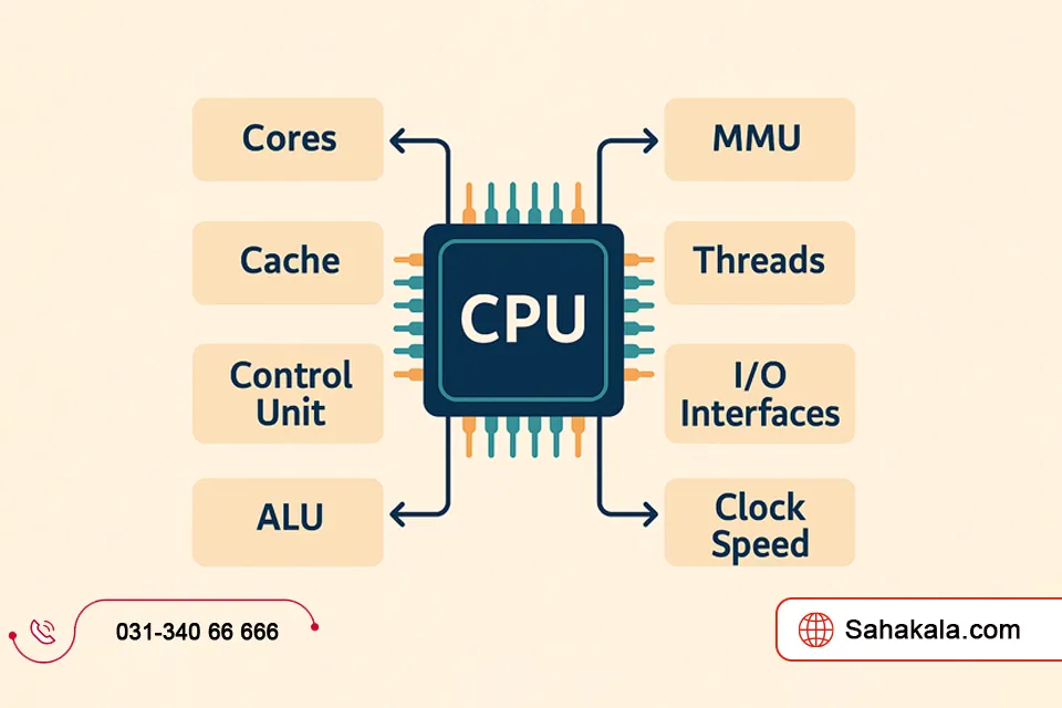 بهترین پردازنده برای سرور HP | انواع CPU سرور 1 اجزای تشکیلدهنده CPU سرور