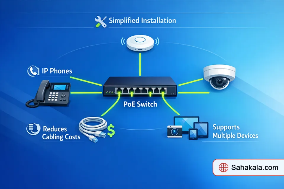 قابلیت POE در سوئیچ های شبکه