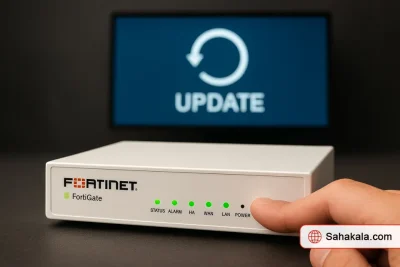 آموزش بروزرسانی سیستم عامل فورتی‌گیت | ساهاکالا