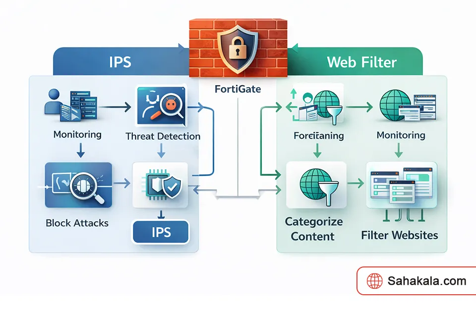 IPS and Web Filter in a FortiGate firewall 1