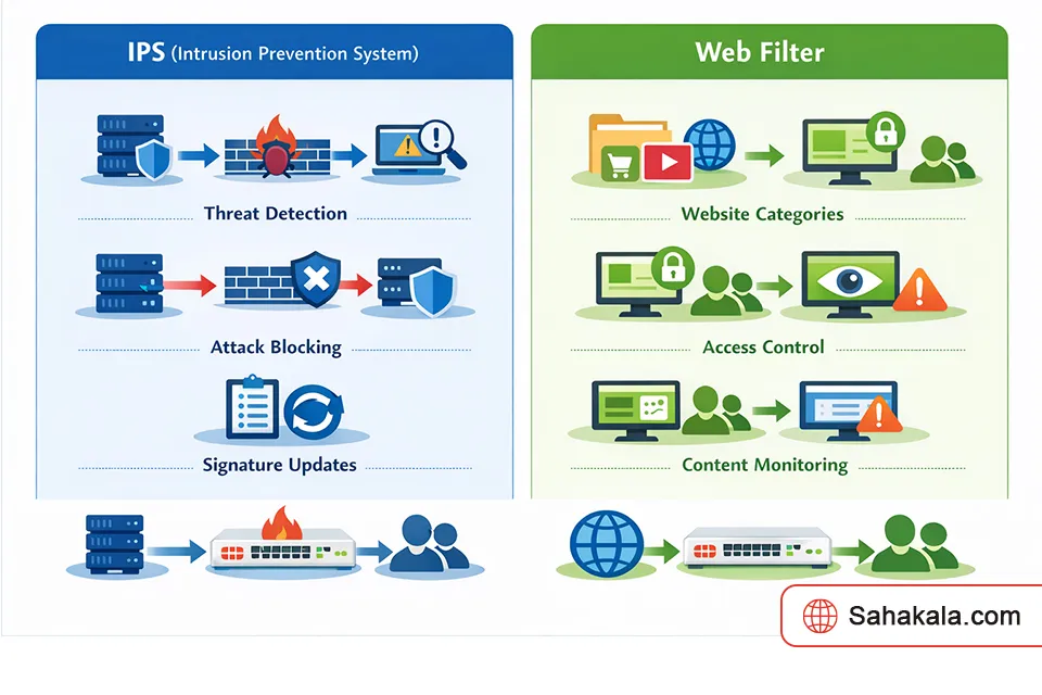 Web Filter in a FortiGate firewall 1