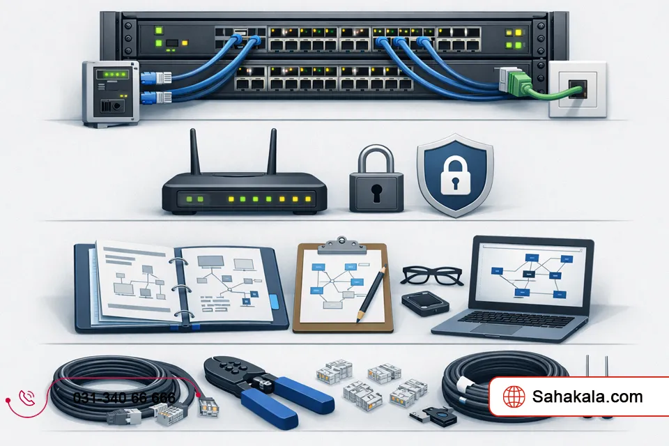 چک لیست آموزش شبکه کردن چند کامپیوتر