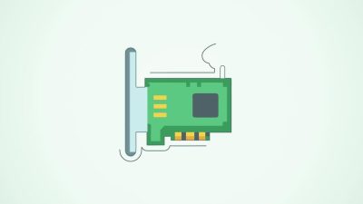 flat design illustration of computer network card with wifi animated icon motion loop video